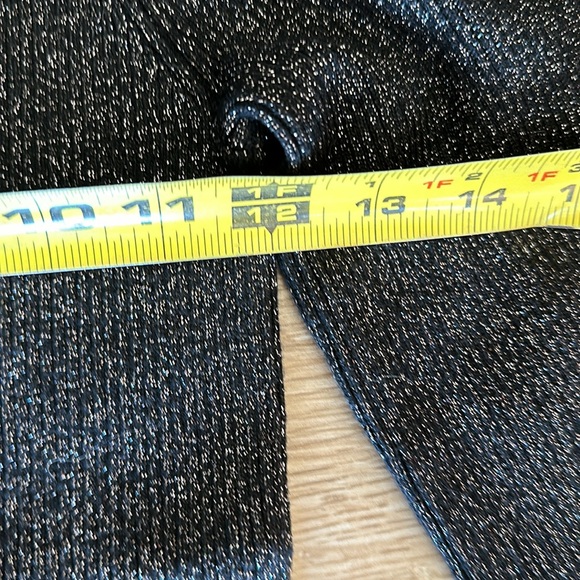 NWOT Ann Taylor Black Shimmer Balloon Sleeved Sweater Size S - Picture 7 of 11